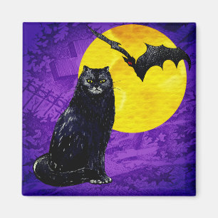Imán Halloween Katze