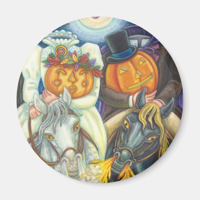 IMÁN HALLOWEEN MAGNET, BODA DEL FLOJO DE DORMIR (Frente)