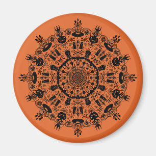 Imán Halloween Mandala