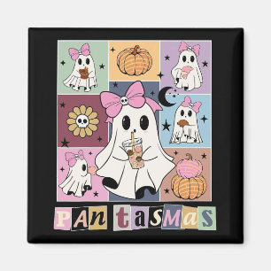 Imán Halloween mexicano Fantasma Conchas Cuestas