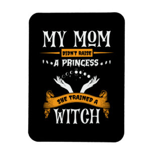 Imán Halloween Mi mamá entrenó un cumpleaños de brujas