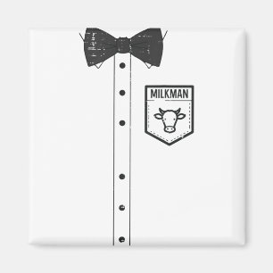Imán Halloween Milkman Pocket Funny Leche Costume Unifo