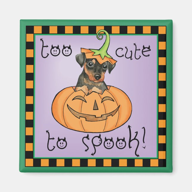 Imán Halloween Min Pin (Frente)
