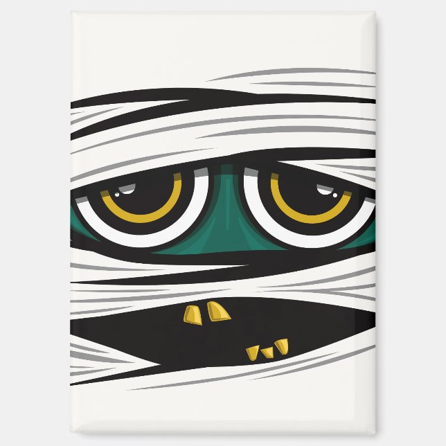Imán Halloween Mummy (Anverso)