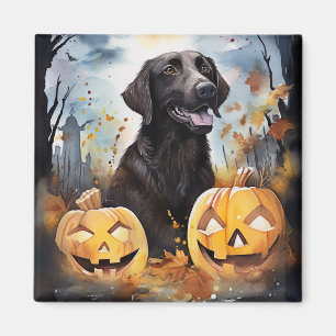 Imán Halloween Nueva Escocia con calabazas asustadas