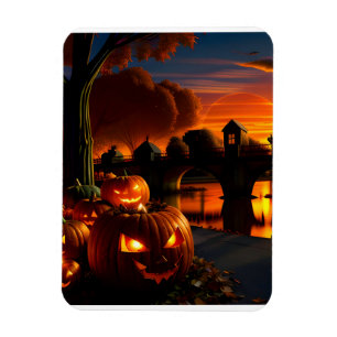 Imán Halloween Paisaje