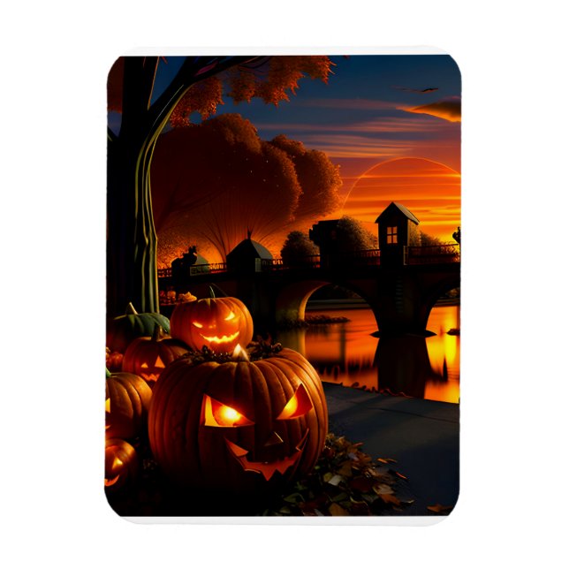 Imán Halloween Paisaje (Vertical)