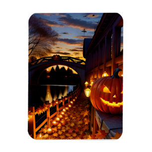 Imán Halloween Paisaje Cuatro
