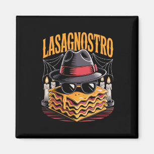 Imán Halloween Pasta Meme Mafia Parodia Funny Lasagna A