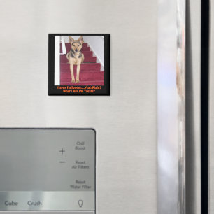 Imán Halloween Pastor Alemán de Pastor No Tratos