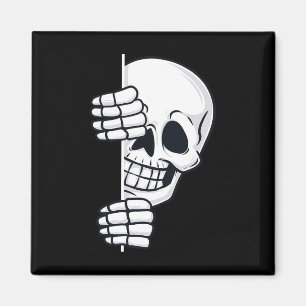 Imán Halloween Peeking Skeleton Niños asustados Chicas