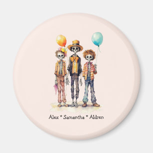 Imán Halloween Personalizado Cute Kid Zombie (10)