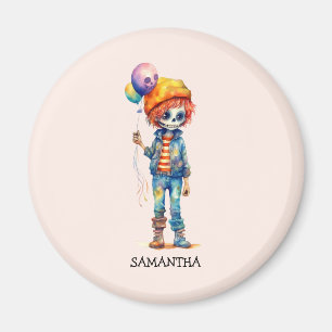Imán Halloween Personalizado Cute Kid Zombie (4)