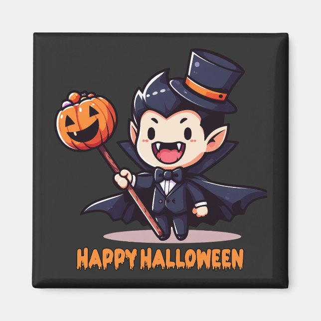 Imán Halloween - Petit vampire enfantin (Frente)