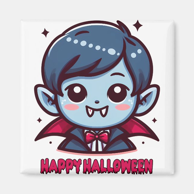 Imán Halloween - Petit vampire mignon (Frente)