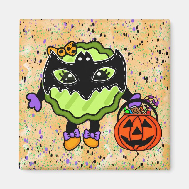 Imán Halloween Pickle | Pickle de vacaciones (Frente)