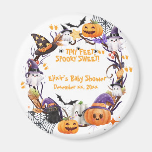 Imán Halloween pies pequeños, dulce y espeluznante Baby