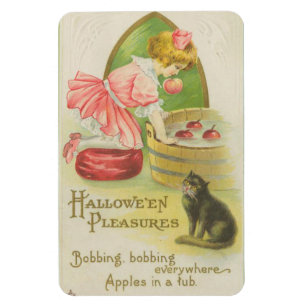 Imán Hallowe'en Pleasures Bobbing para Apple Vintage