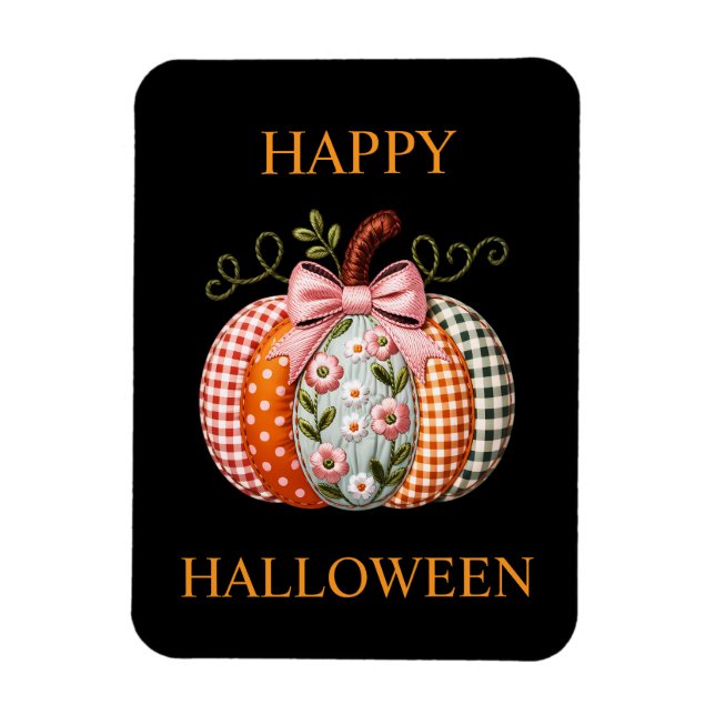 Imán Halloween Pumpkin Holiday Magnet (Vertical)