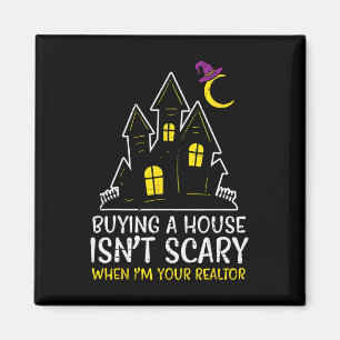 Imán Halloween Realtor compra casa no es un disfraz tem