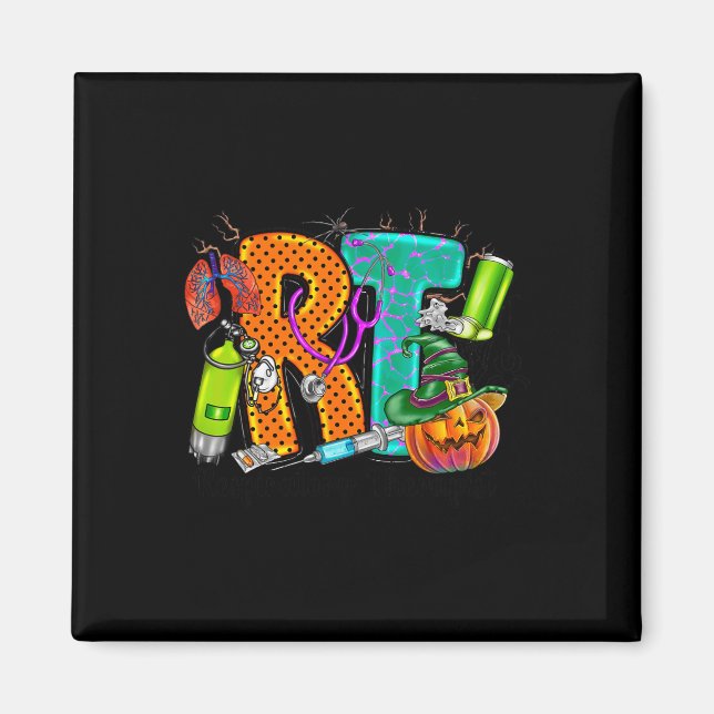 Imán Halloween RT Sombrío Terapia Respiratoria RT Tromp (Frente)