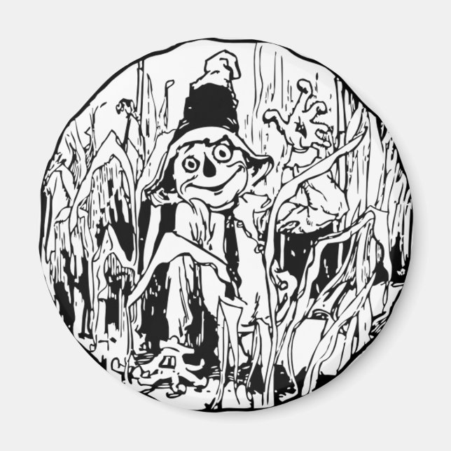 Imán Halloween Scarecrow Magnet (Frente)