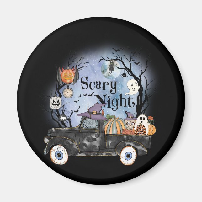 Imán Halloween Scary Night (Frente)