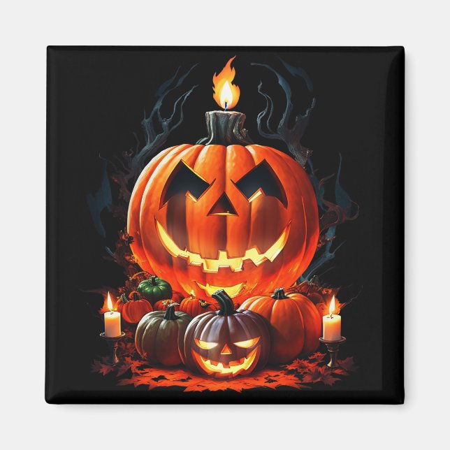 Imán Halloween Scary Pumpkin (Frente)