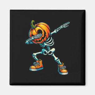 Imán Halloween Skeleton Boys Trick Tret Funny Pumpkin