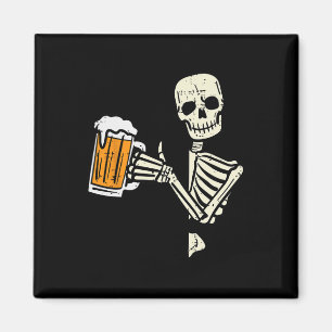 Imán Halloween Skeleton Dad Funny Lazy Skull Costume Pa