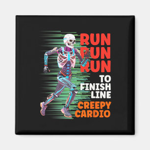 Imán Halloween Skeleton Runner Creepe Cardio Jogger Spo