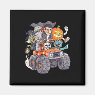 Imán Halloween Skeleton Zombie Monster Truck Vampire Bo