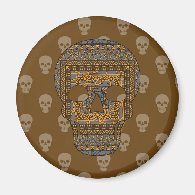 Imán Halloween Skull Magnet (Frente)