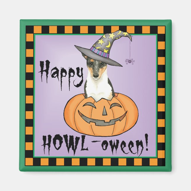 Imán Halloween Smooth Collie (Frente)