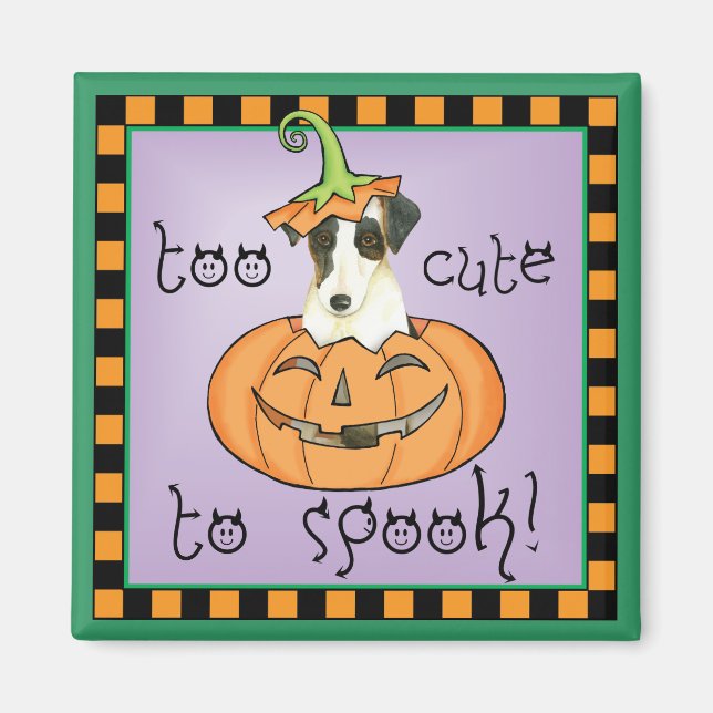 Imán Halloween Smooth Fox Terrier (Frente)
