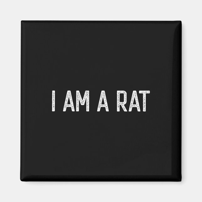 Imán Halloween soy un amante de Rat Fun Rats (Frente)