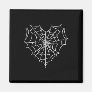 Imán Halloween Spider Web Costume Cute Heart Spider Web