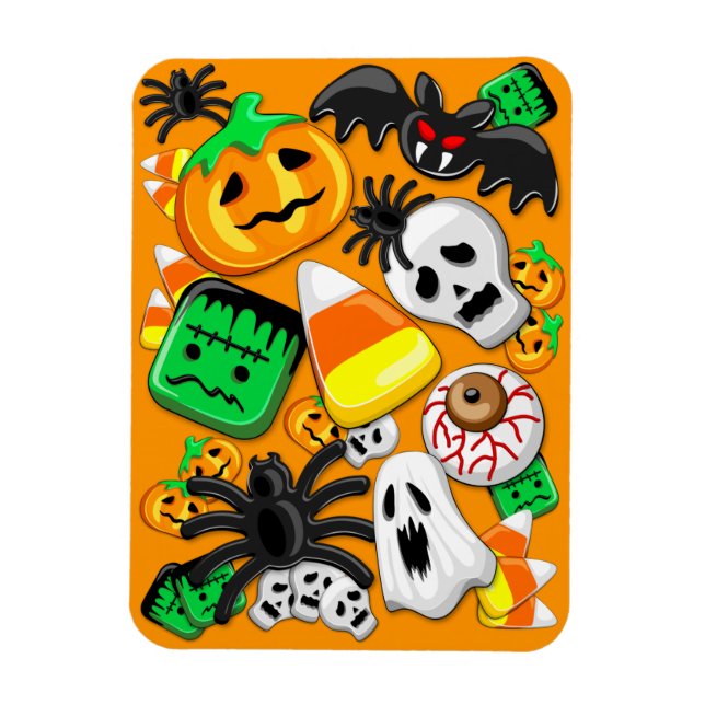 Imán Halloween Spooky Candies Fiesta (Vertical)