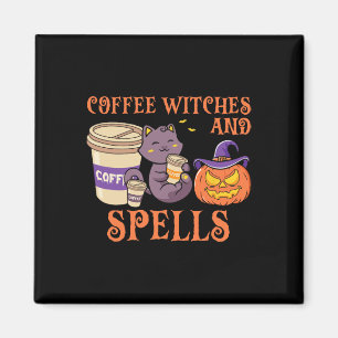 Imán Halloween Spooky Witches De Café