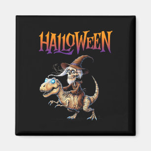 Imán Halloween T-rex Skeleton
