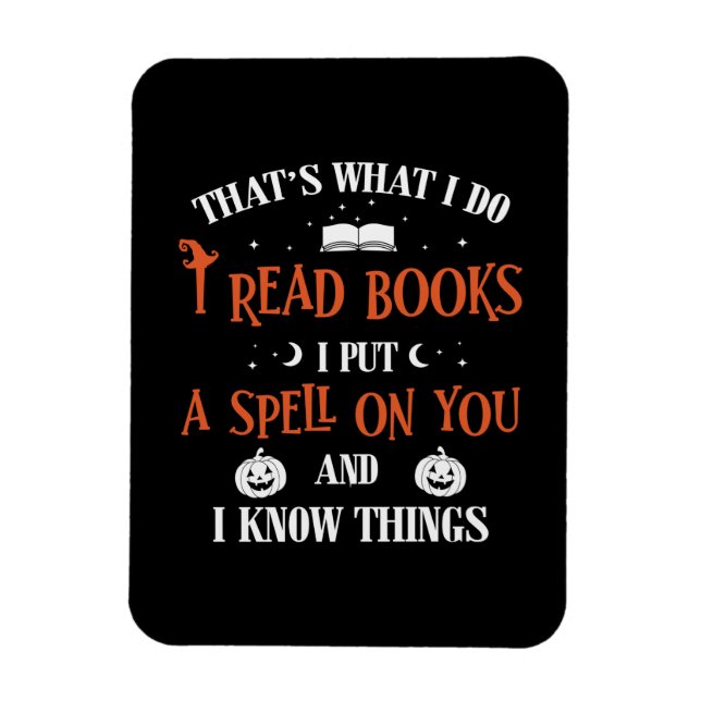 Imán Halloween Te Escribí Y Leí Libros Cumpleaños (Vertical)