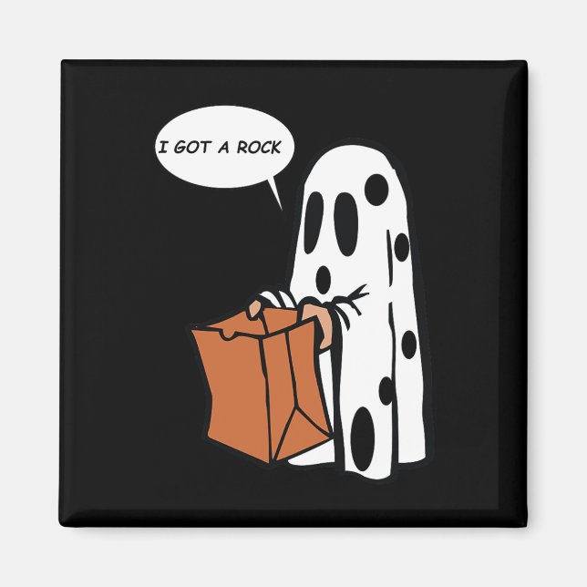 Imán Halloween Tengo Un Fantasma De Rock (Frente)