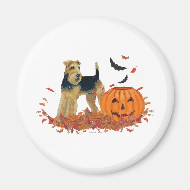 Imán Halloween Terrier (Frente)