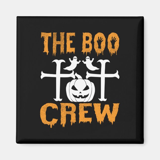Imán Halloween The Boo Crew Birthday (Frente)