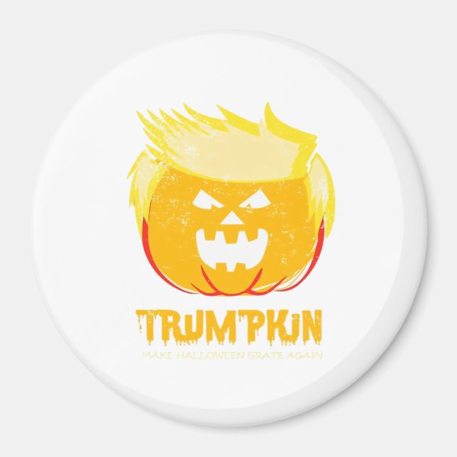 Imán Halloween Trumpkin Funny (Frente)