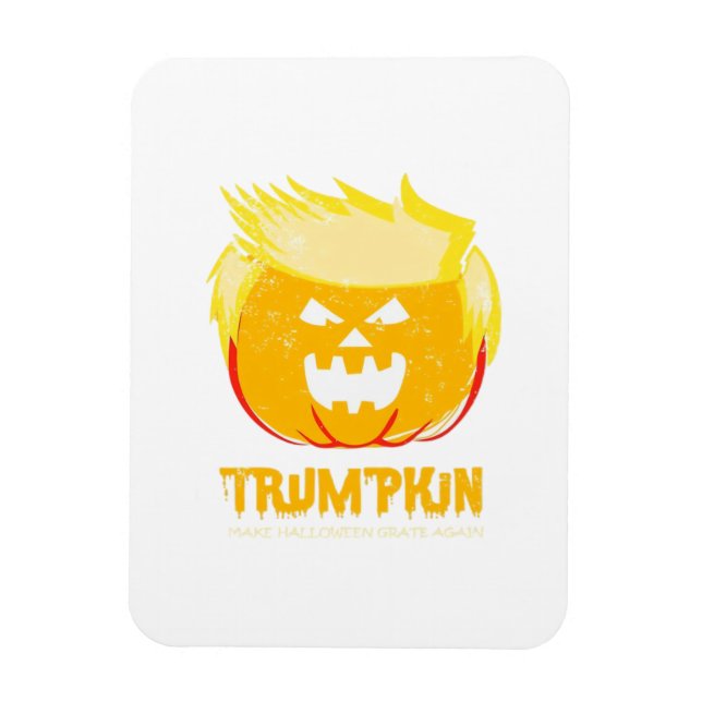 Imán Halloween Trumpkin Funny (Vertical)