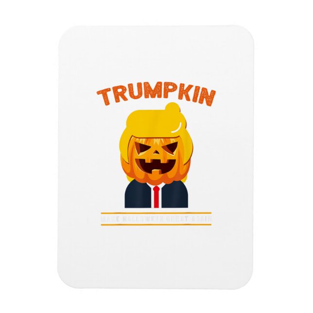 Imán Halloween Trumpkin Funny Calabaza Halloween (Vertical)