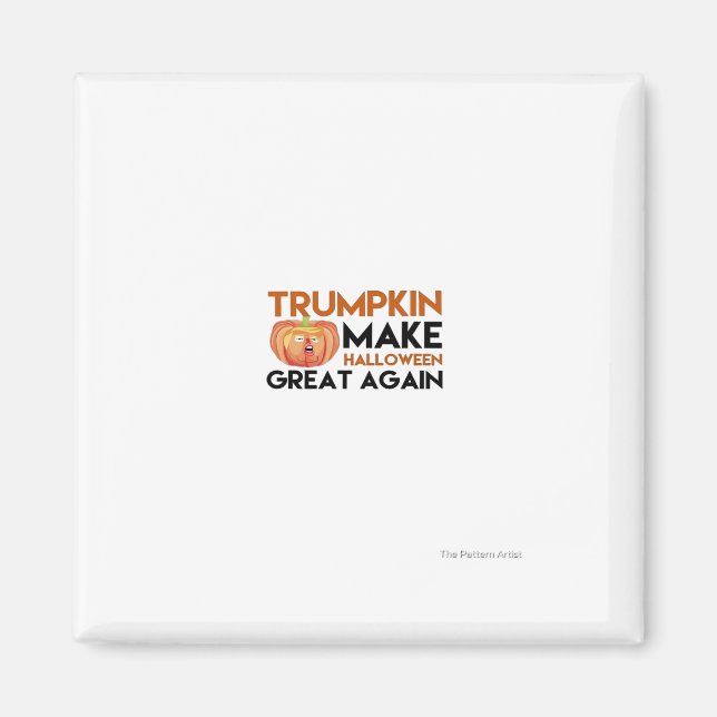 Imán Halloween Trumpkin Funny - Classic Maga Costume De (Frente)