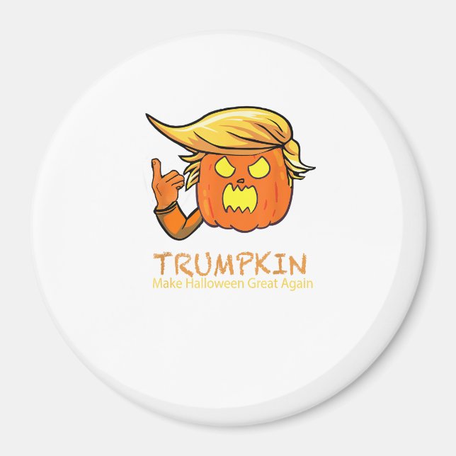 Imán Halloween Trumpkin Funny - Diseño de Disfraces Clá (Frente)