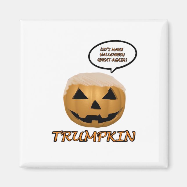 Imán Halloween Trumpkin hecho (Frente)
